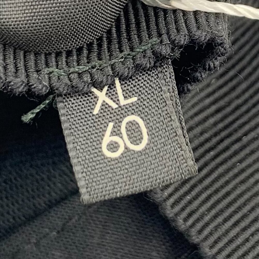 X17104 Gucci black logo cotton cap with brim 7.5cm circumference 60cm XL slight - Picture 8 of 9